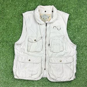 Vintage Banana Republic Safari & Travel Vest size small mens